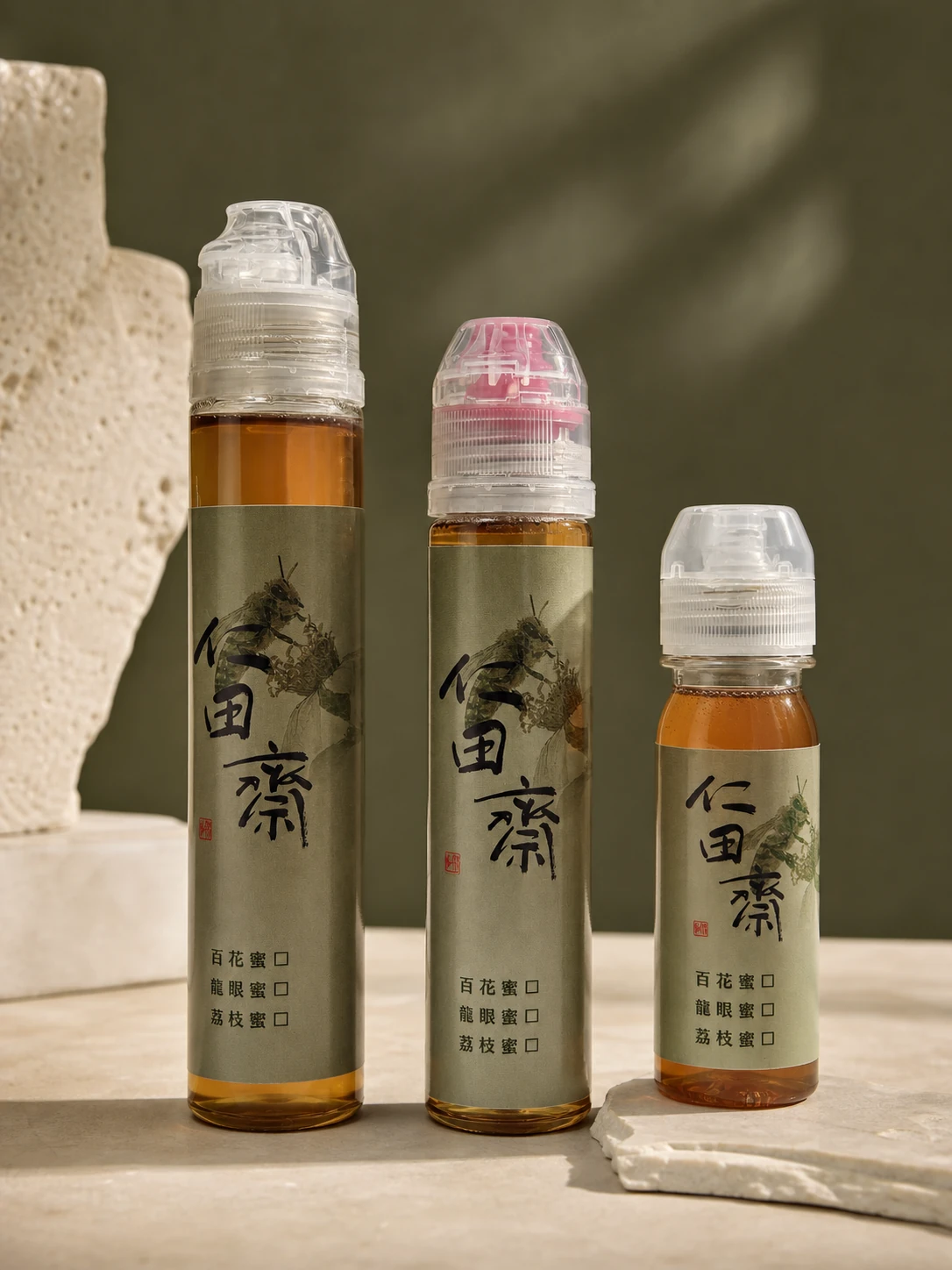 仁田齋農園 120g、100g 與 65g 三款隨身瓶